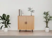 Kommode >Kajsa< in Dekor Eiche, Holzwerkstoff -...