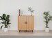 Kommode >Kajsa< in Dekor Eiche, Holzwerkstoff - 80x80x40cm (BxHxT)