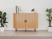 Sideboard >Kajsa< in Dekor Eiche, Holzwerkstoff -...