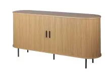 Sideboard >Kajsa< in Dekor Eiche, Holzwerkstoff -...