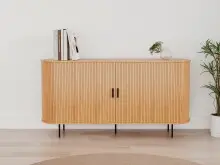 Sideboard >Kajsa< in Dekor Eiche, Holzwerkstoff -...