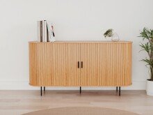 Sideboard >Kajsa< in Dekor Eiche, Holzwerkstoff -...