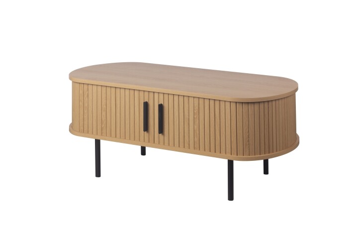 Couchtisch >Kajsa< in Dekor Eiche, Holzwerkstoff - 90x40x50cm (BxHxT)