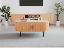 Couchtisch >Kajsa< in Dekor Eiche, Holzwerkstoff - 90x40x50cm (BxHxT)