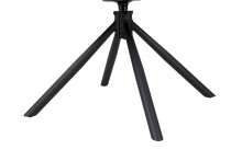 Armlehnstuhl >Marilla< (2er-Set) Federkern, Drehfunktion, grau/schwarz - 60x90x63 (BxHxT)