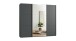 Schwebetürenschrank >indiana A< in GRAPHIT - 250x216x65cm (BxHxT)
