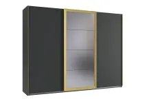 Schwebetürenschrank >KATAR< in GRAPHIT +...