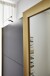 Schwebetürenschrank >KATAR< in GRAPHIT + GOLDFARBIG MATT - 270x208x64cm (BxHxT)