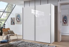 Schwebetürenschrank >indiana C< in WEISS +...