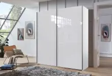 Schwebetürenschrank >indiana C< in WEISS +...