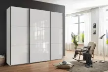 Schwebetürenschrank >indiana C< in WEISS +...