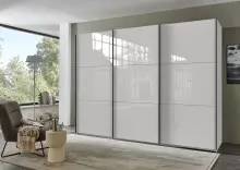 Schwebetürenschrank >indiana C< in WEISS +...