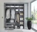 Schwebetürenschrank >indiana C< in WEISS + GLAS / SPIEGEL - 200x216x65cm (BxHxT)