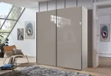 Schwebetürenschrank >indiana C< in SAHARAGRAU...