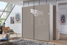 Schwebetürenschrank >indiana C< in SAHARAGRAU...