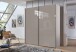 Schwebetürenschrank >indiana C< in SAHARAGRAU + GLAS - 200x216x65cm (BxHxT)