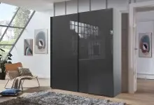 Schwebetürenschrank >indiana C< in GRAPHIT +...