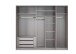 Schwebetürenschrank >indiana C< in GRAPHIT + GLASS GREY - 250x216x65cm (BxHxT)