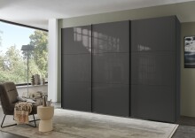 Schwebetürenschrank >indiana C< in GRAPHIT +...