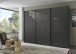 Schwebetürenschrank >indiana C< in GRAPHIT + GLASS GREY - 300x216x65cm (BxHxT)