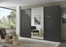 Schwebetürenschrank >indiana C< in GRAPHIT +...