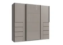 Schwebetürenschrank >BALI< in SAHARAGRAU +...