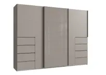 Schwebetürenschrank >BALI< in SAHARAGRAU +...