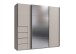 Schwebetürenschrank >BALI< in KASCHMIR + SPIEGEL - 225x208x64cm (BxHxT)