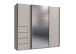 Schwebetürenschrank >BALI< in KASCHMIR + SPIEGEL - 225x208x64cm (BxHxT)
