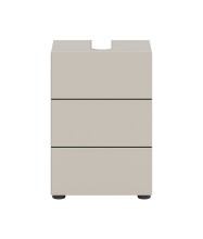 Waschbeckenunterschrank >Vira< in kaschmir - 38x56x34cm (BxHxT)