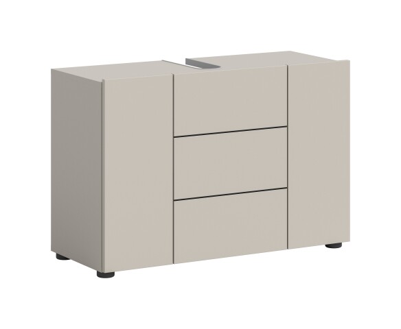 Waschbeckenunterschrank >Vira< in kaschmir - 82x56x34cm (BxHxT)