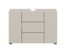 Waschbeckenunterschrank >Vira< in kaschmir - 82x56x34cm (BxHxT)