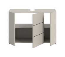 Waschbeckenunterschrank >Vira< in kaschmir - 82x56x34cm (BxHxT)