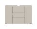 Waschbeckenunterschrank >Vira< in kaschmir - 82x56x34cm (BxHxT)