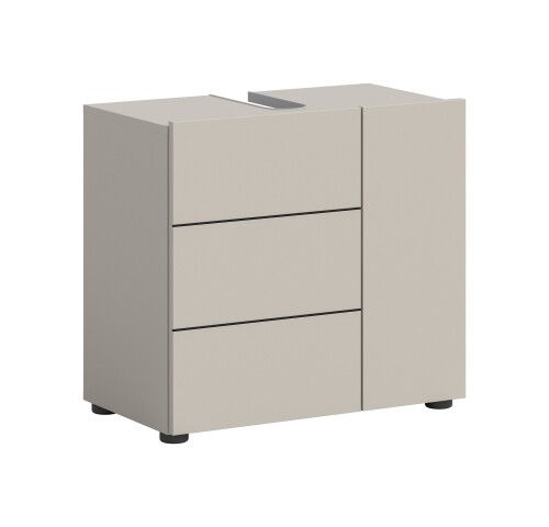Waschbeckenunterschrank >Vira< in kaschmir - 60x57x34cm (BxHxT)