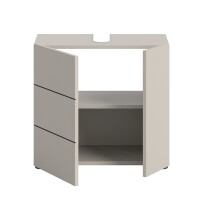 Waschbeckenunterschrank >Vira< in kaschmir - 60x57x34cm (BxHxT)