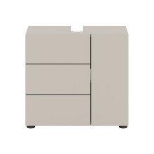 Waschbeckenunterschrank >Vira< in kaschmir -...