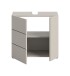 Waschbeckenunterschrank >Vira< in kaschmir - 60x57x34cm (BxHxT)