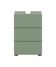 Waschbeckenunterschrank >Vira< in Smoke Green -...