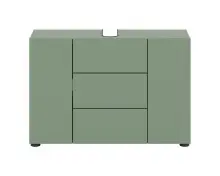 Waschbeckenunterschrank >Vira< in Smoke Green - 82x56x34cm (BxHxT)