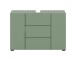 Waschbeckenunterschrank >Vira< in Smoke Green - 82x56x34cm (BxHxT)