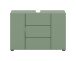 Waschbeckenunterschrank >Vira< in Smoke Green - 82x56x34cm (BxHxT)
