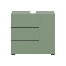 Waschbeckenunterschrank >Vira< in Smoke Green -...