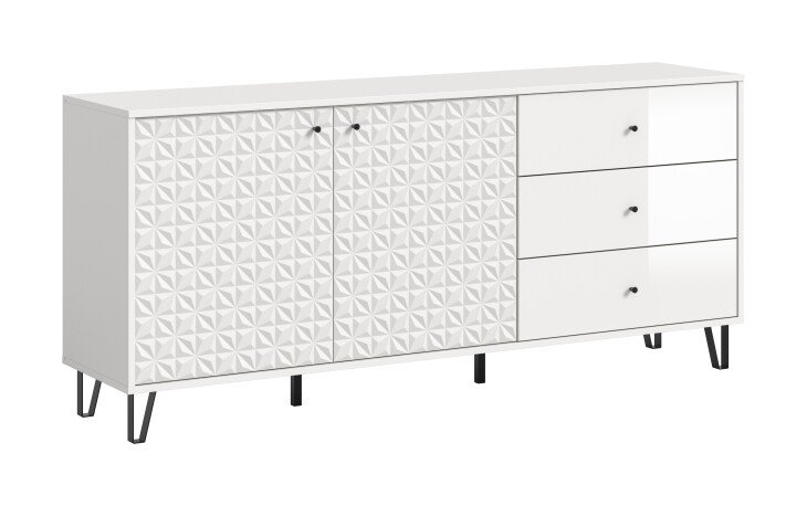Sideboard >Prisma< in Weiß - 170x76x40cm (BxHxT)