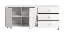 Sideboard >Prisma< in Weiß - 170x76x40cm (BxHxT)