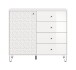 Highboard >Prisma< in Weiß - 110x96x40cm (BxHxT)