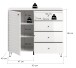 Highboard >Prisma< in Weiß - 110x96x40cm (BxHxT)