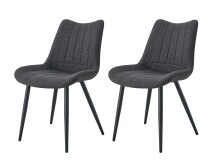 Esszimmerstuhl >Lotta< 2er Set in anthrazit,...