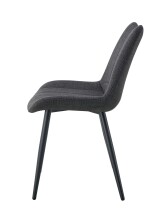 Esszimmerstuhl >Lotta< 2er Set in anthrazit, Webstoff - 53x86x59cm (BxHxT)