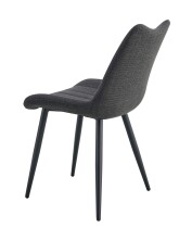 Esszimmerstuhl >Lotta< 2er Set in anthrazit, Webstoff - 53x86x59cm (BxHxT)